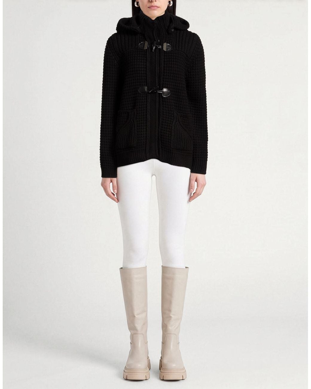 Bark Black Coat Wool, Polyamide