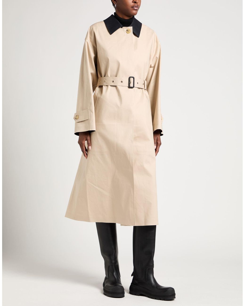 Mackintosh Natural Belted Bowland Lr-1058 Overcoat & Trench Coat Cotton