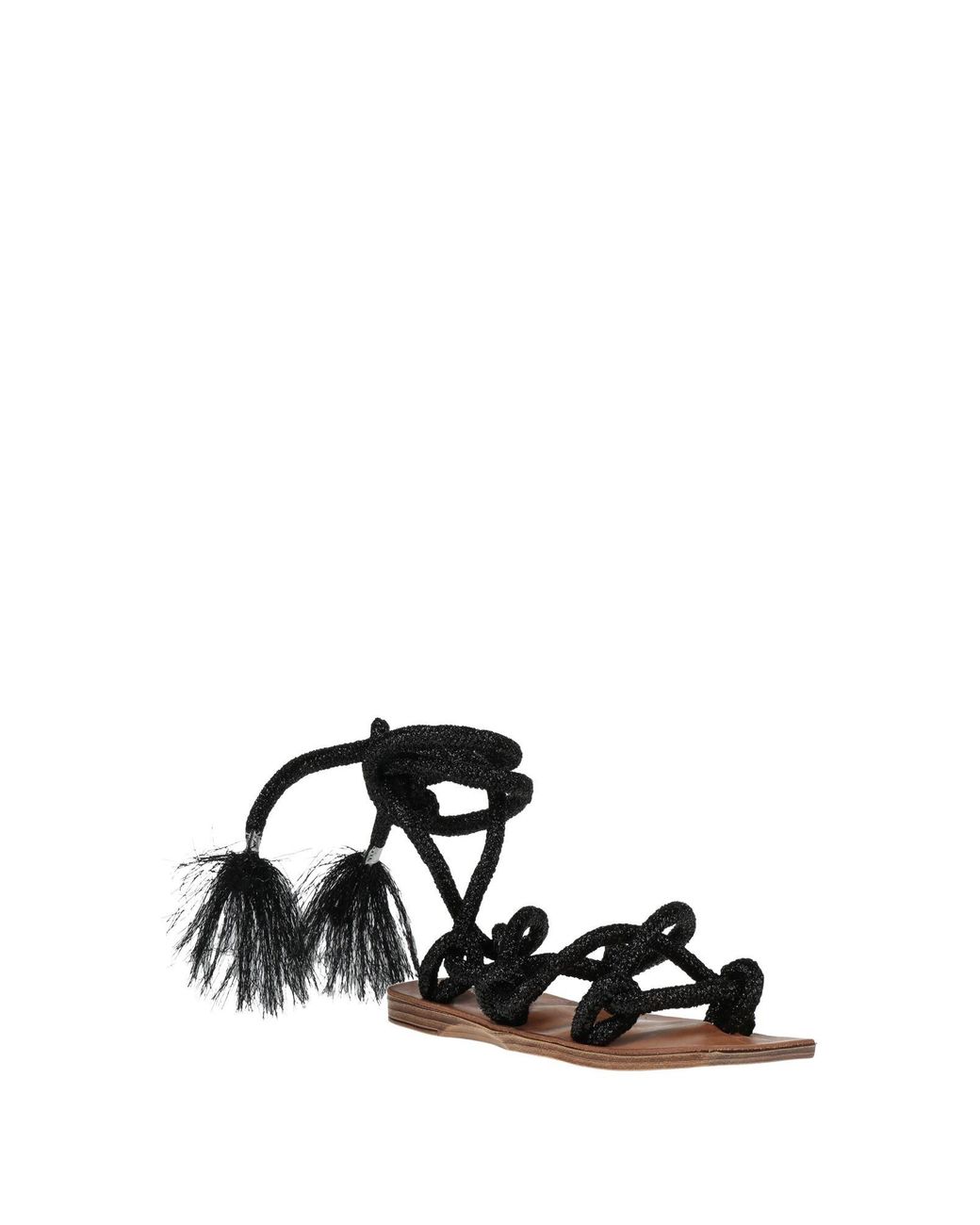 Nila & Nila Black Thong Sandals