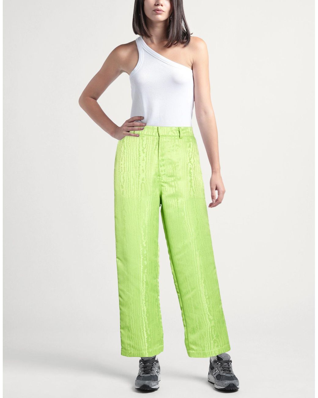 THE M.. Green Lime Pants Polyester