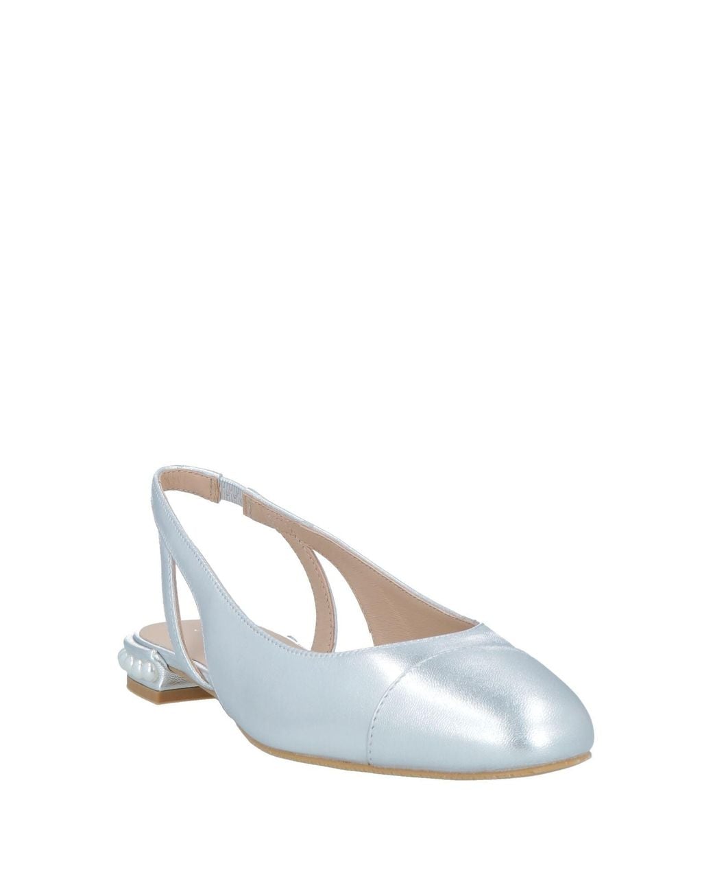 Stuart Weitzman White Ballerina