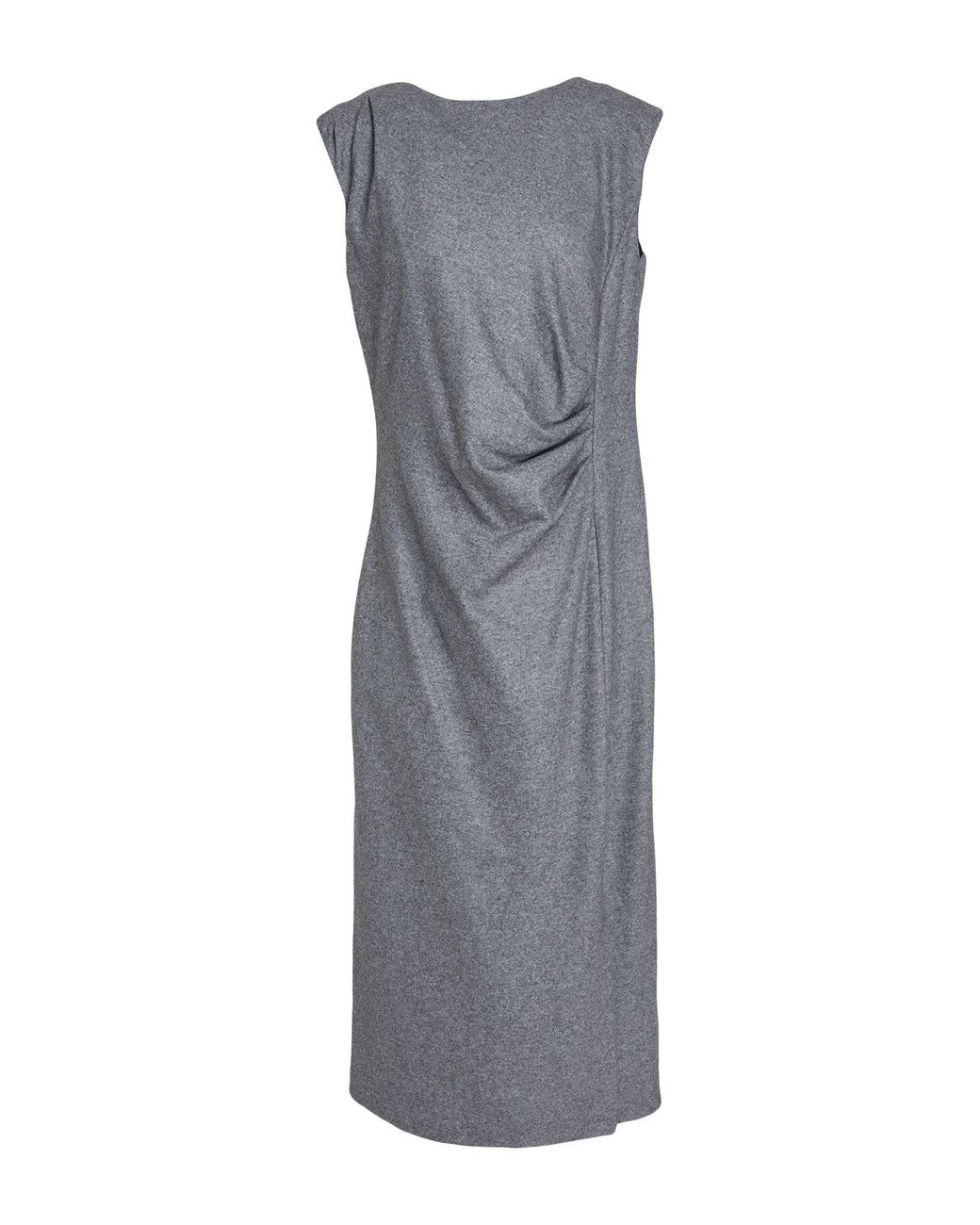 Liviana Conti Gray Midi Dress Cashmere, Polyamide