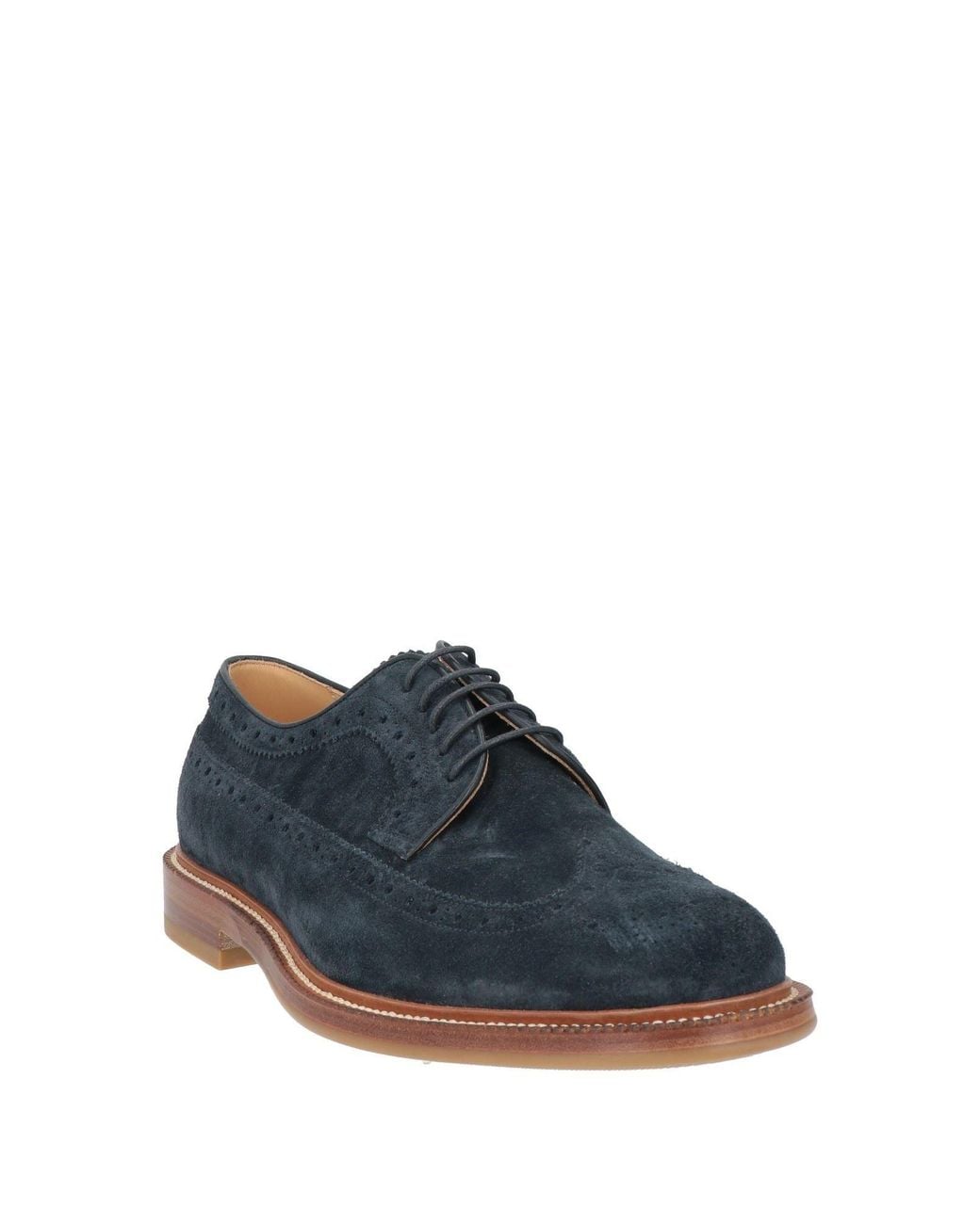 Stringate di Brunello Cucinelli in Blue da Uomo