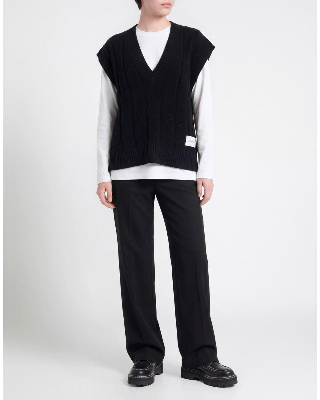 hinnominate Black Sweater Viscose, Polyester, Polyamide