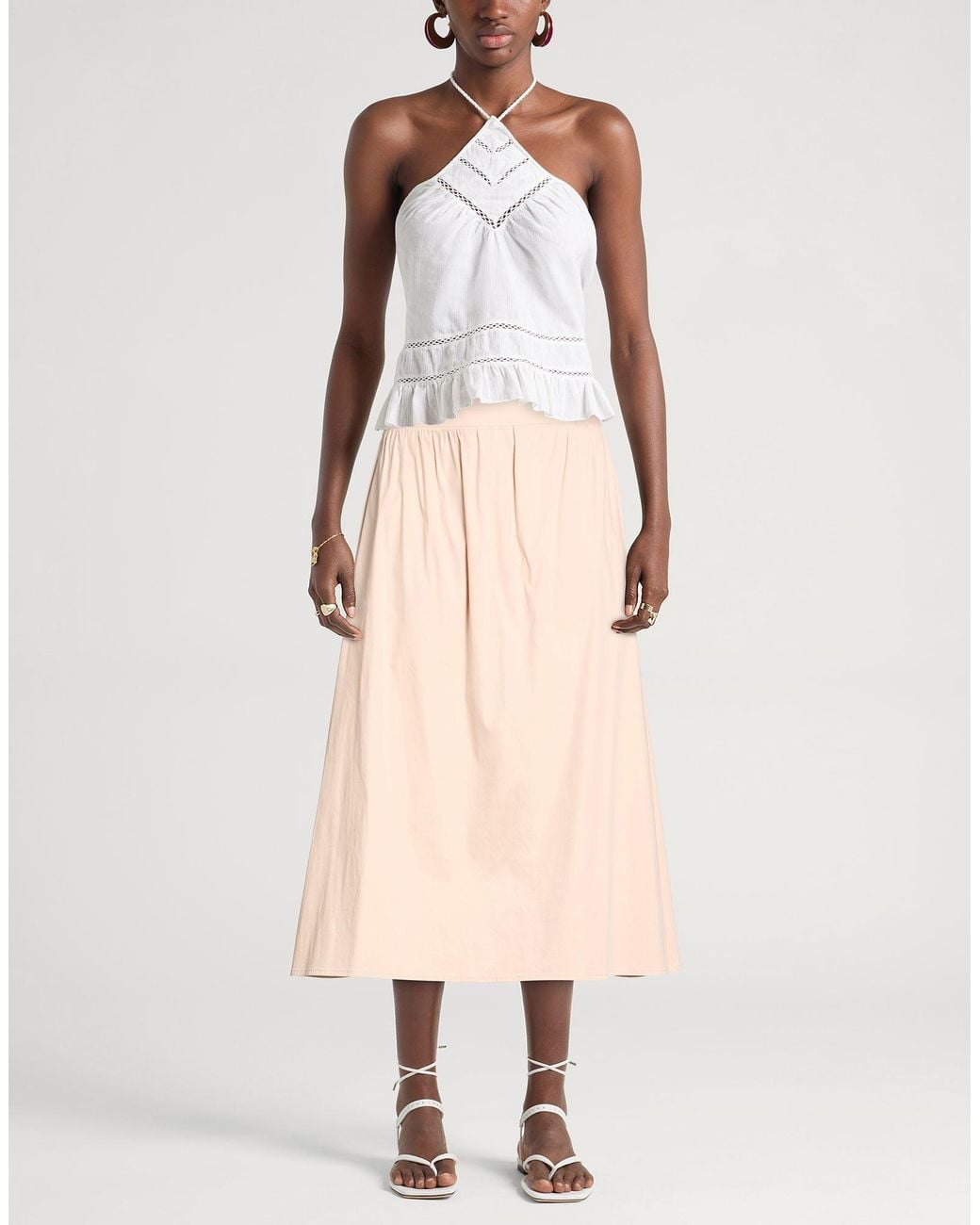 Gran Sasso Natural Midi Skirt