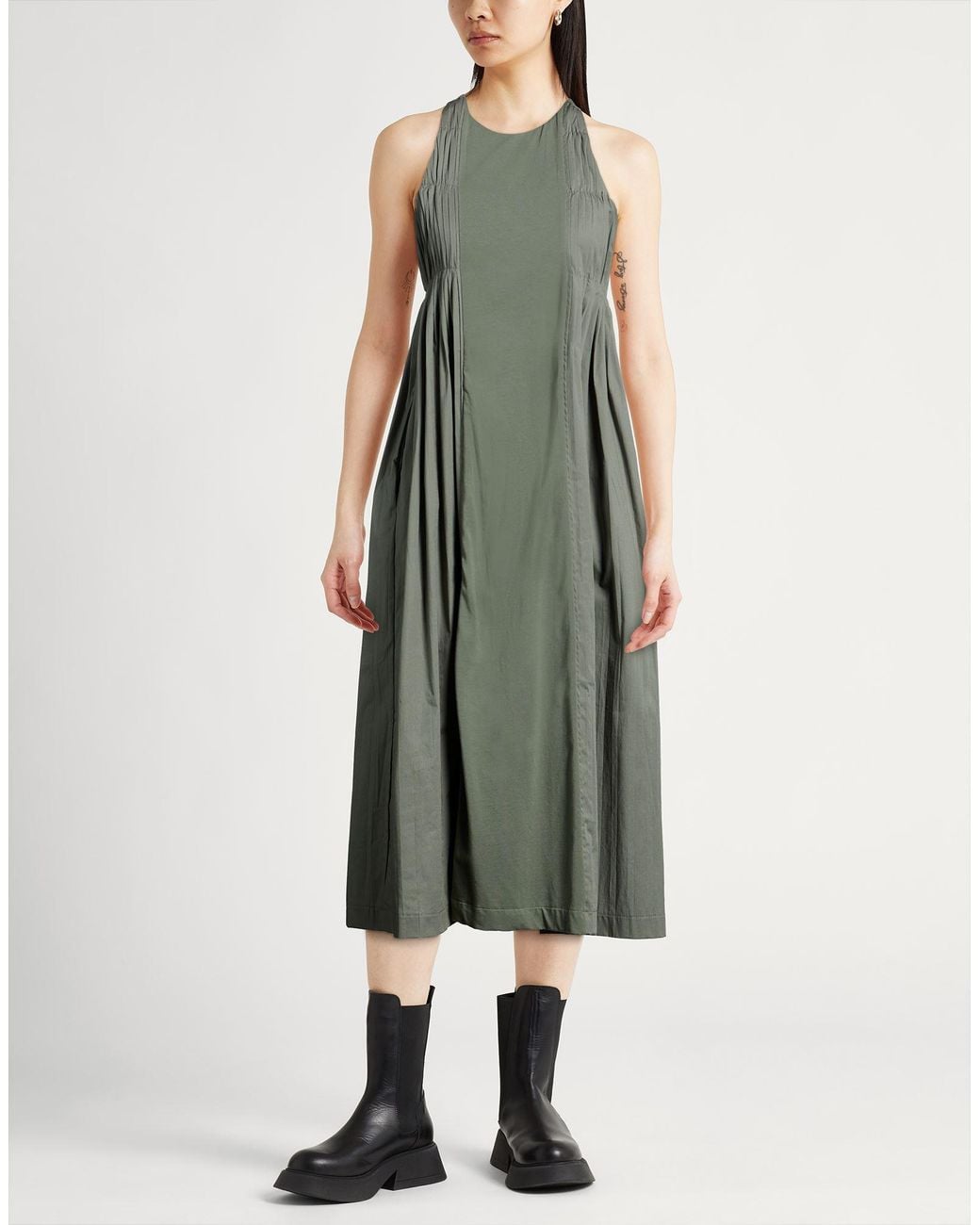 Alpha Studio Green Midi Dresses