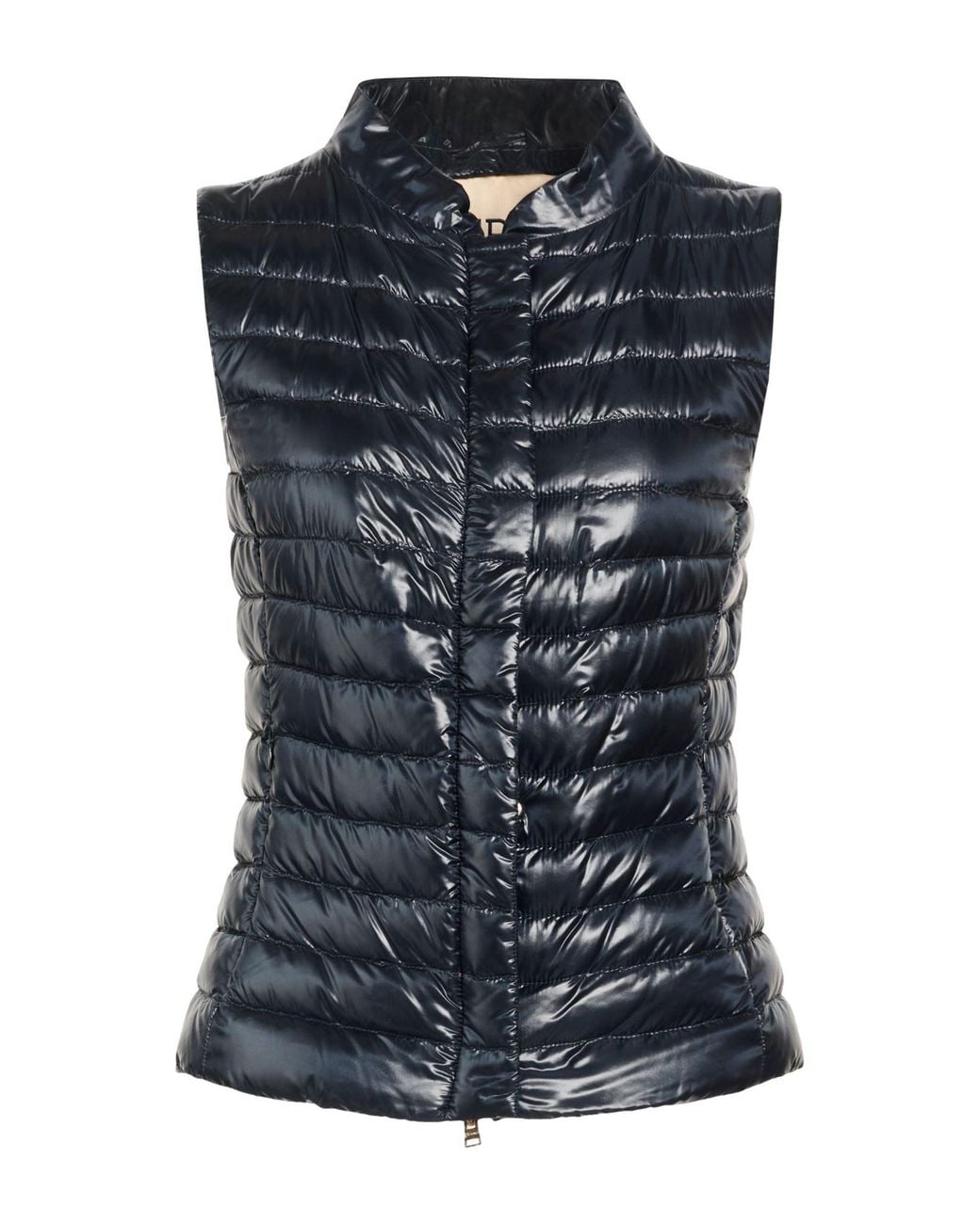 Herno Blue Iconico Midnight Vest Polyamide