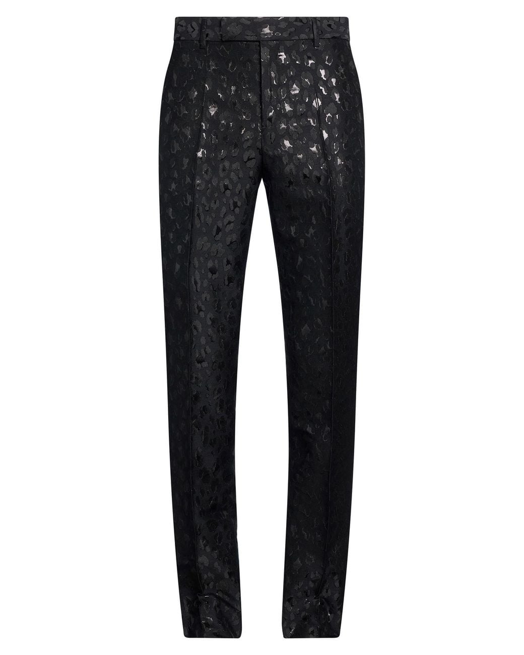 Versace Black Pants Acetate, Virgin Wool, Polyamide, Metallic Polyester for men