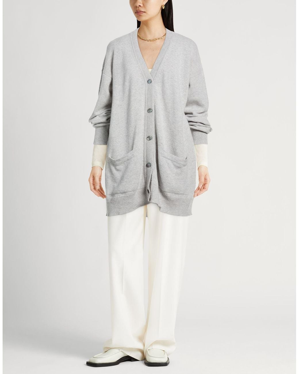 Daniele Fiesoli Gray Cardigan