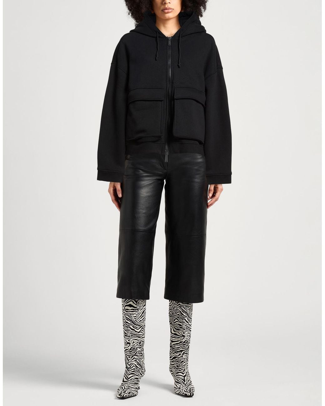 DSquared² Black Sweatshirt Cotton, Polyester