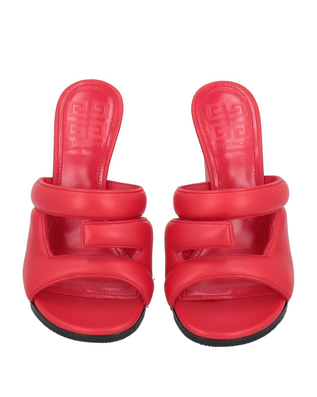 Givenchy Red Sandals Leather