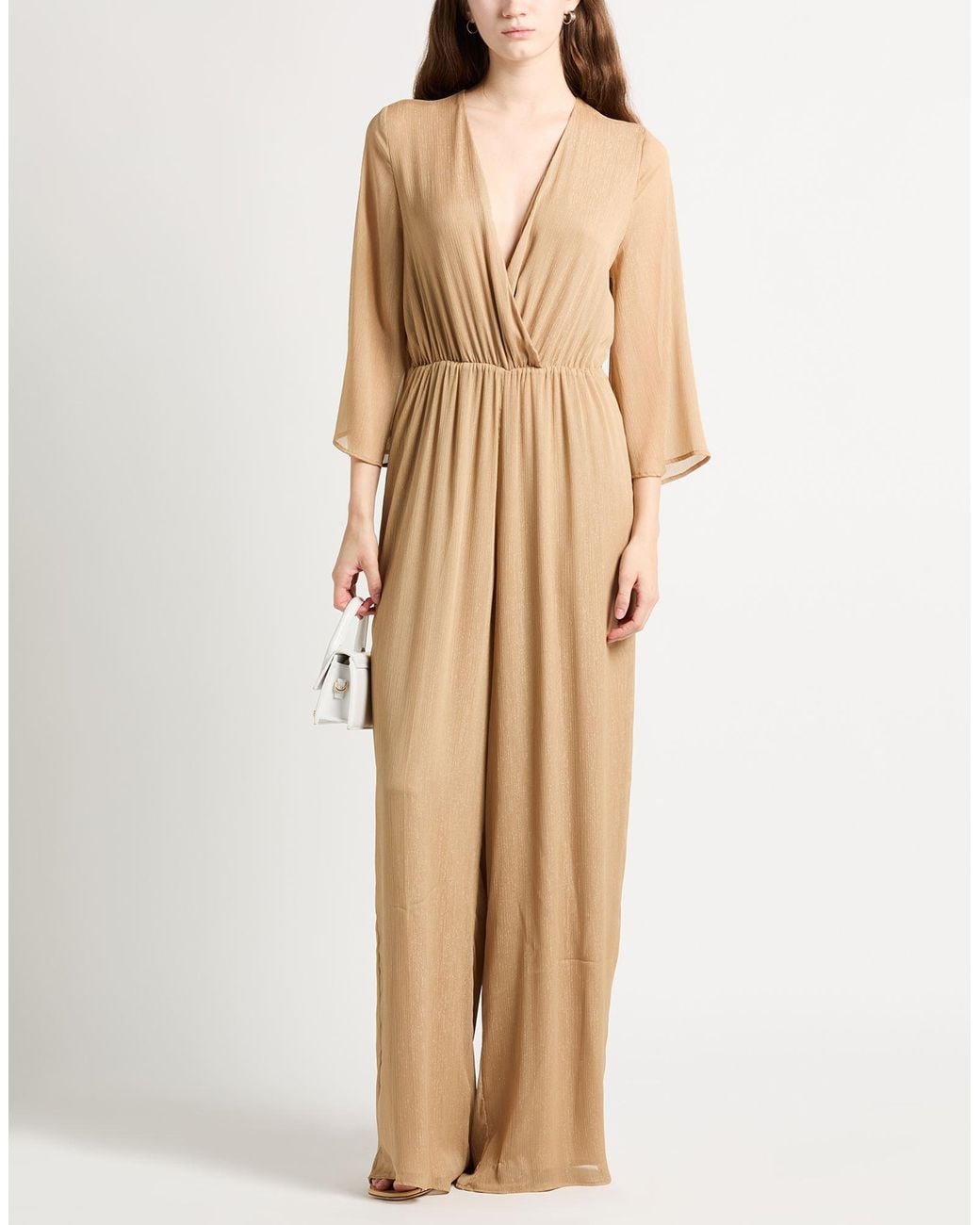 Twinset Natural Sand Jumpsuit Polyester