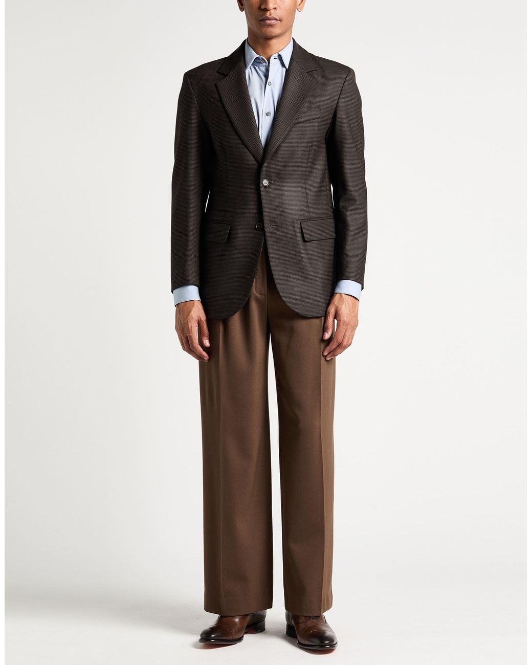 P.A.R.O.S.H. Brown Blazer Virgin Wool, Elastane for men