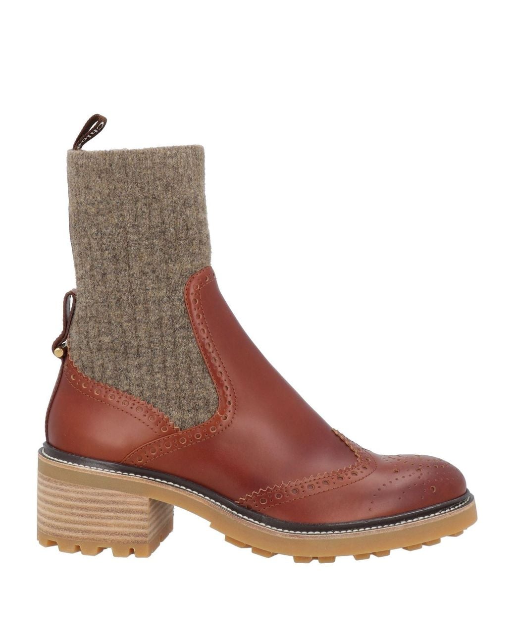 Chloé Brown Ankle Boots