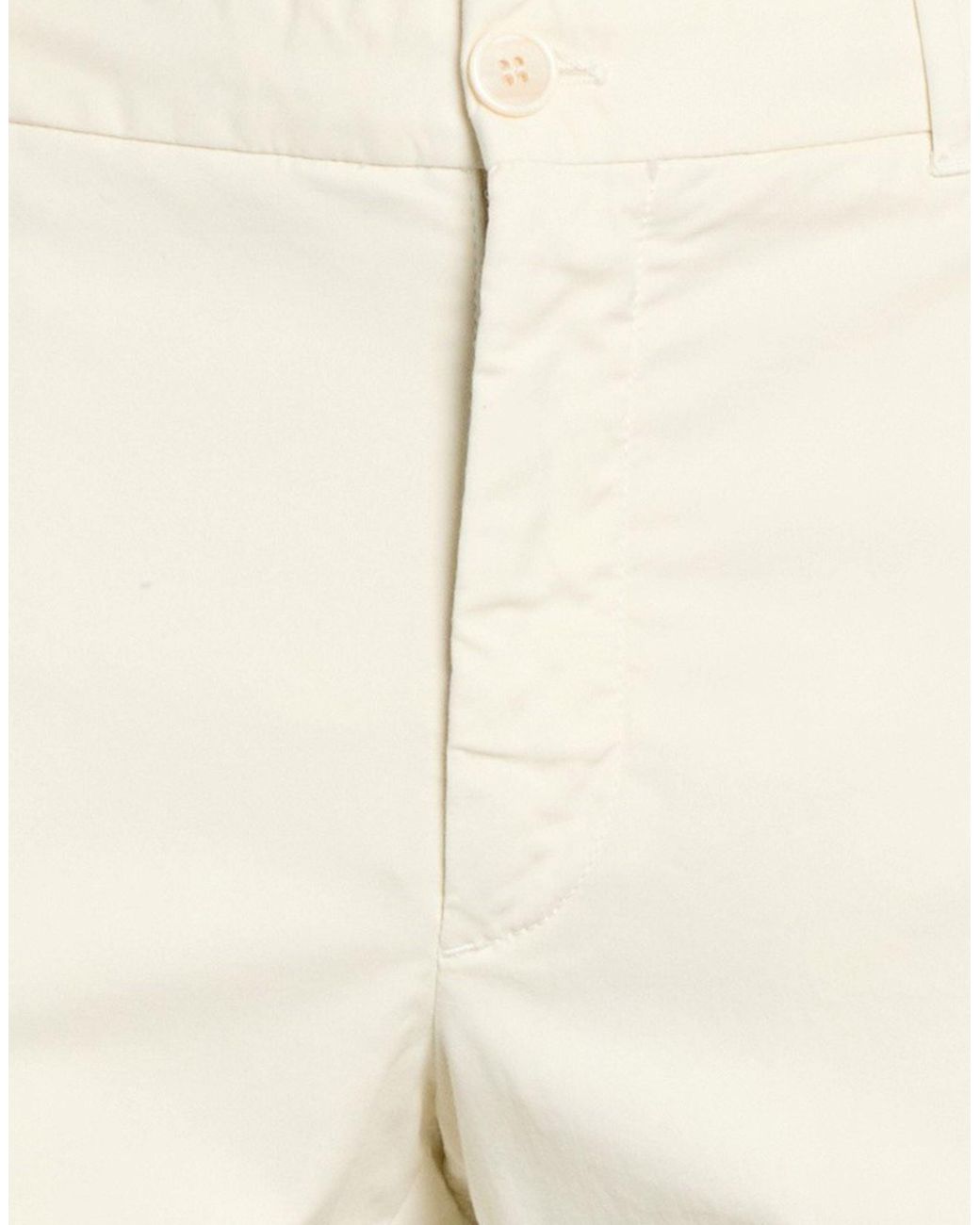 Incotex White Cream Pants Cotton, Elastane for men
