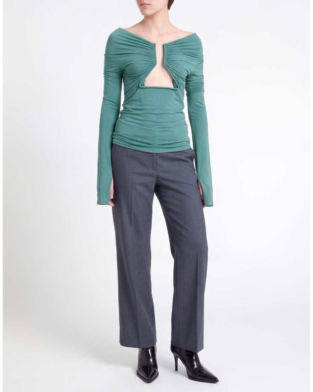 Rick Owens Blue Top Nylon, Elastane