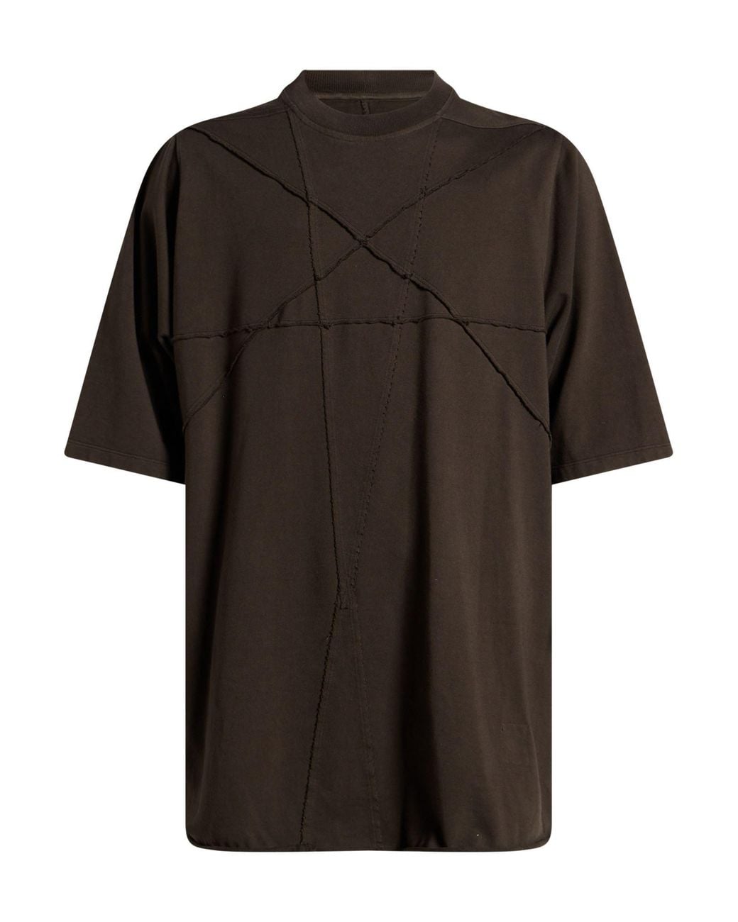 Rick Owens Black Dark T-Shirt Cotton for men