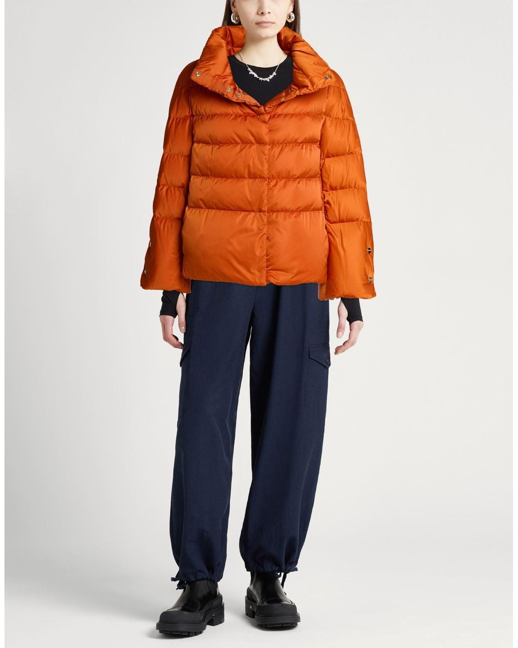Herno Orange Puffer Polyester