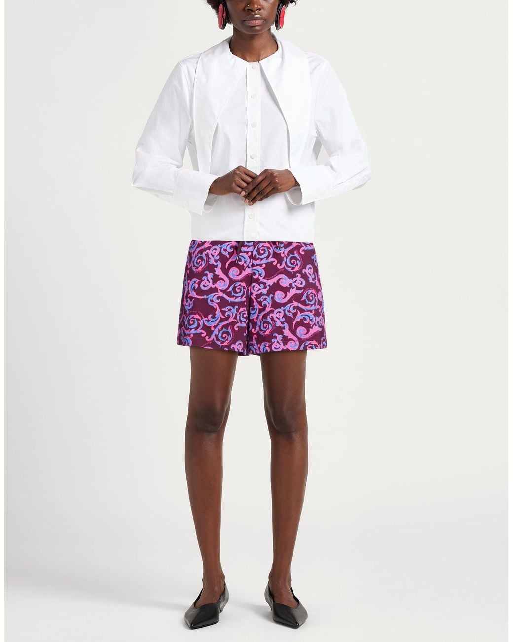 Versace Jeans Couture Purple Shorts & Bermuda Shorts
