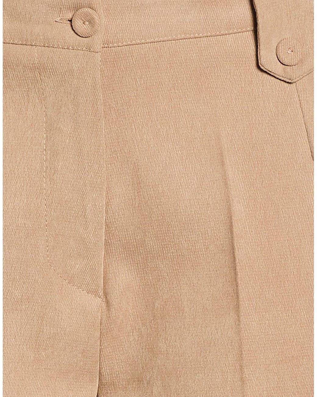 GIULIA MATILDA Natural Pants Polyester, Elastane