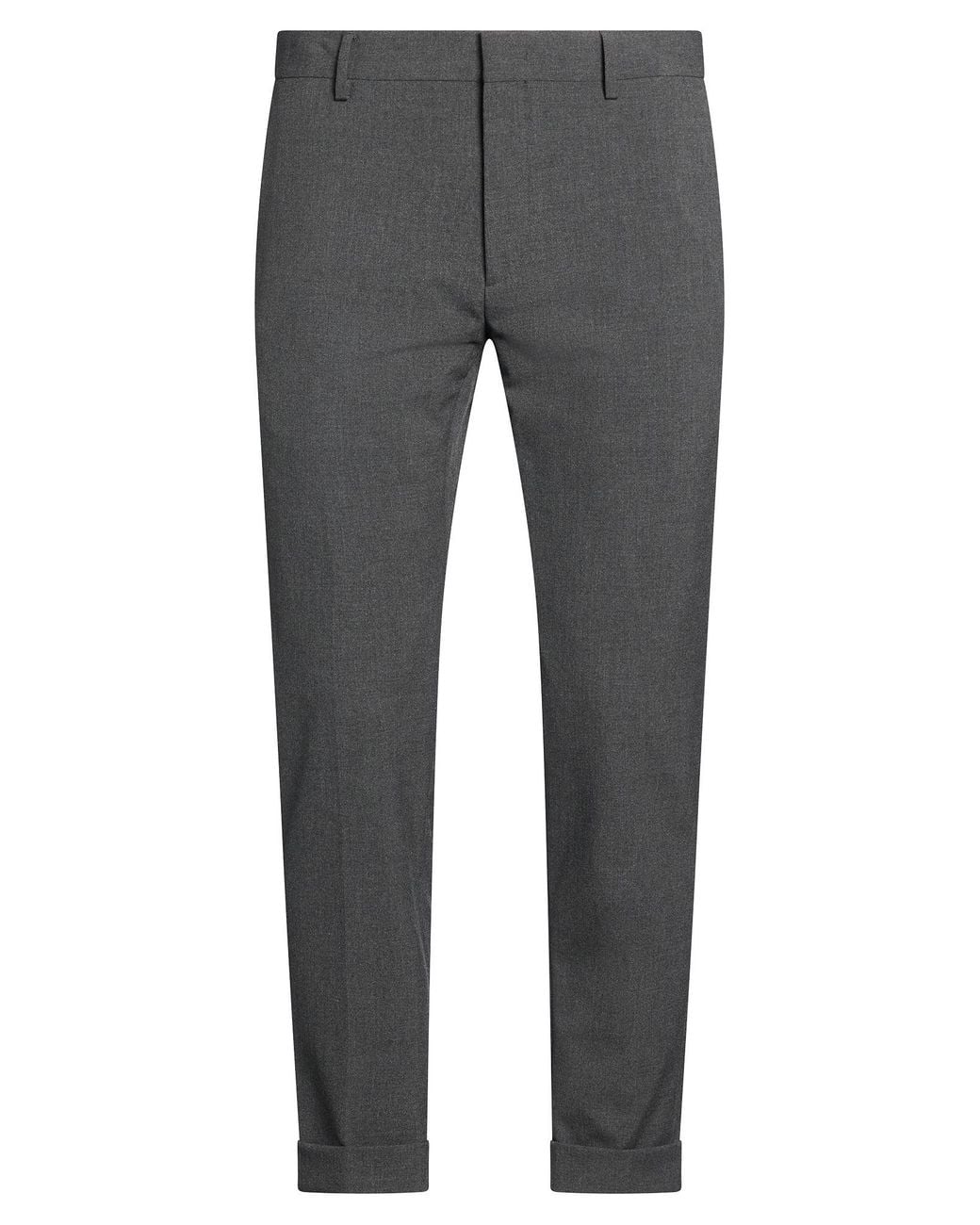 BE ABLE Gray Charcoal Pants Polyester, Viscose, Elastane for men