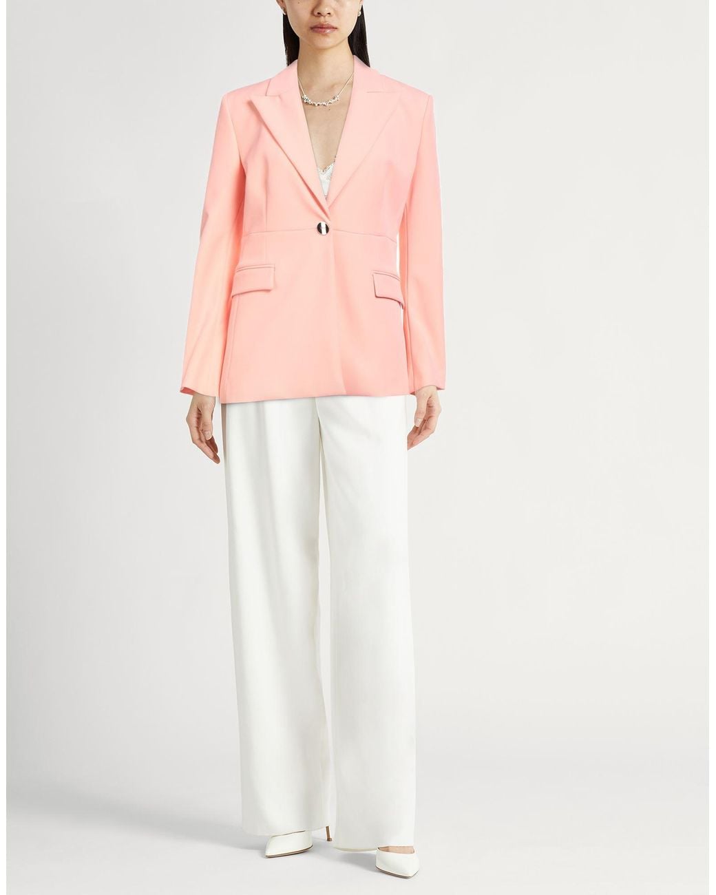 Liu Jo Pink Blazer Polyester, Elastane
