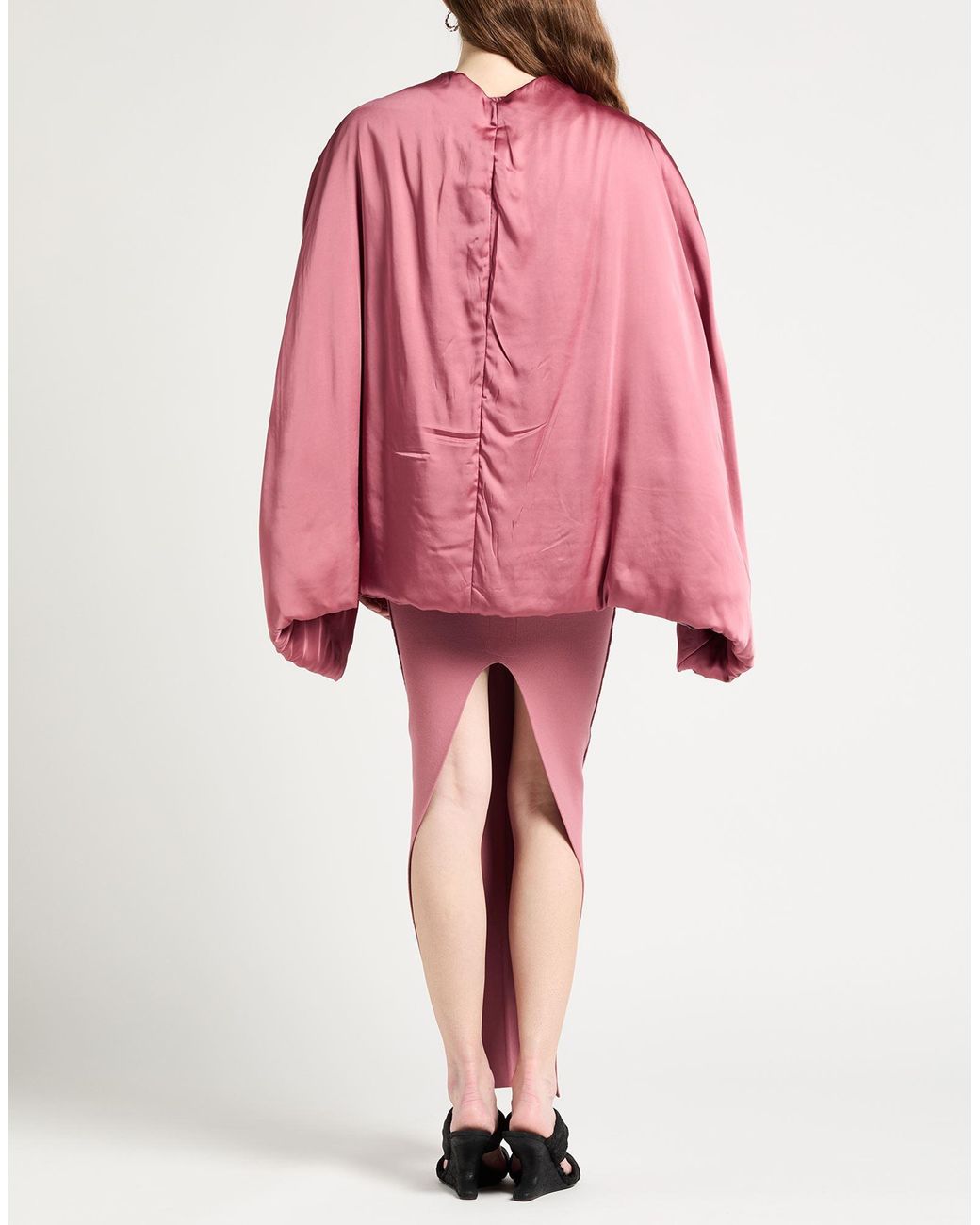 Rick Owens Pink Maxi Skirt Viscose, Polyester, Polyamide, Elastane