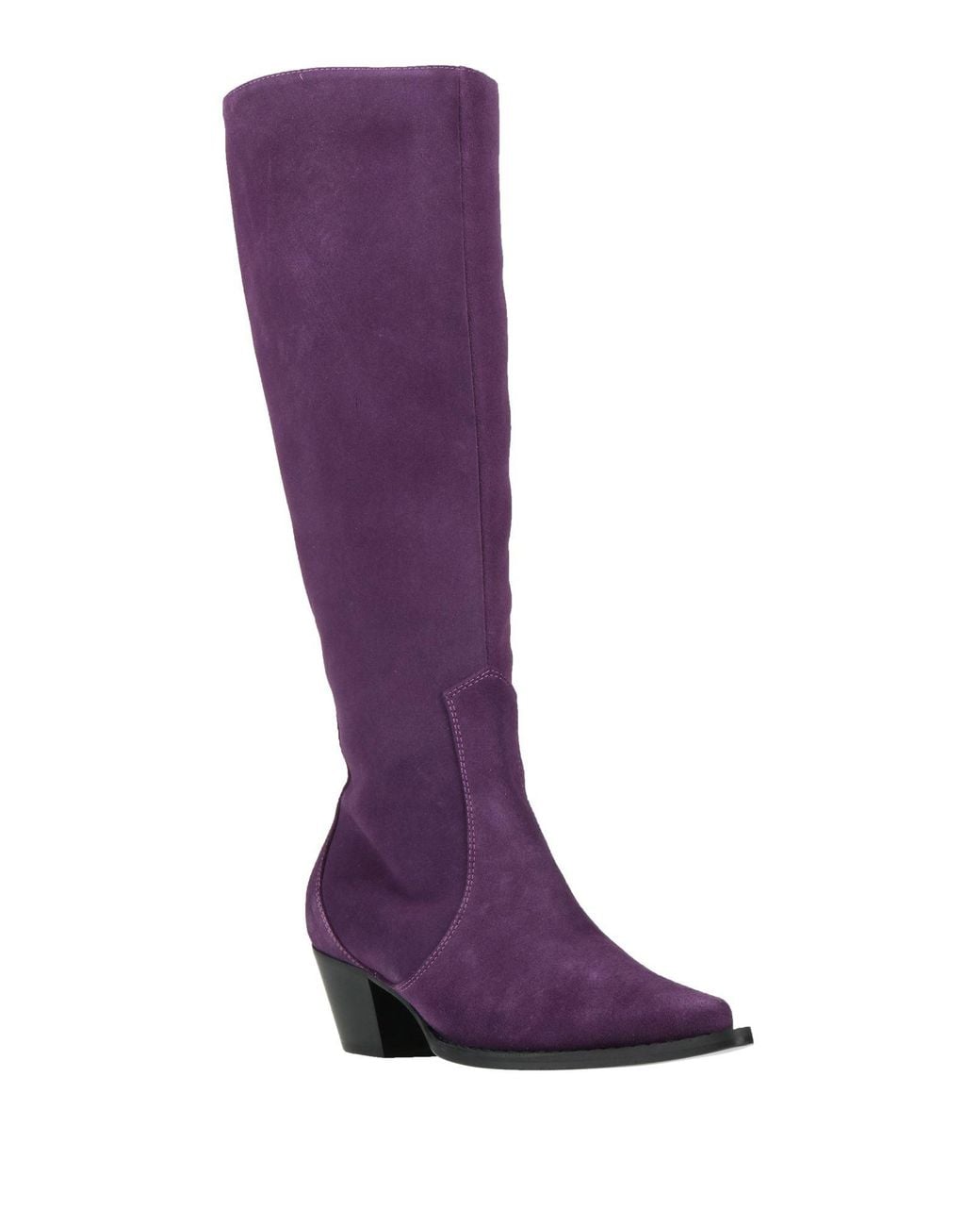 Alberta Ferretti Purple Boot Leather