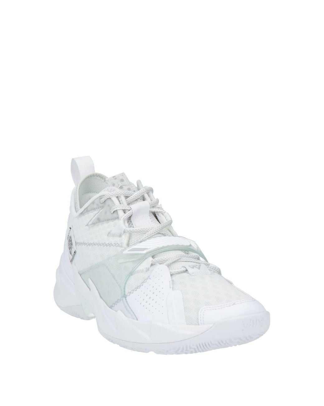 Nike White Sneakers Textile Fibers, Synthetic Material for men