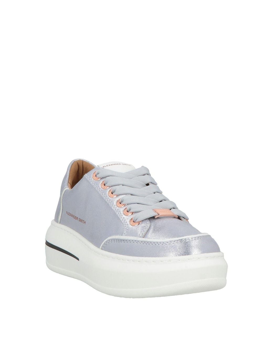 Alexander Smith White Lilac Sneakers Leather, Synthetisches Material