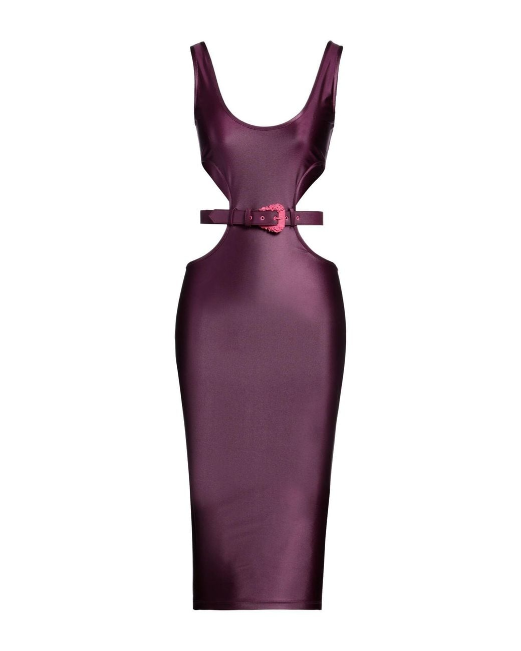 Versace Jeans Couture Purple Midi Dress