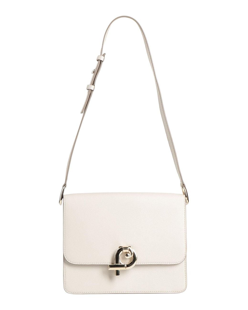 Fontana Milano 1915 White Ivory Shoulder Bag Leather