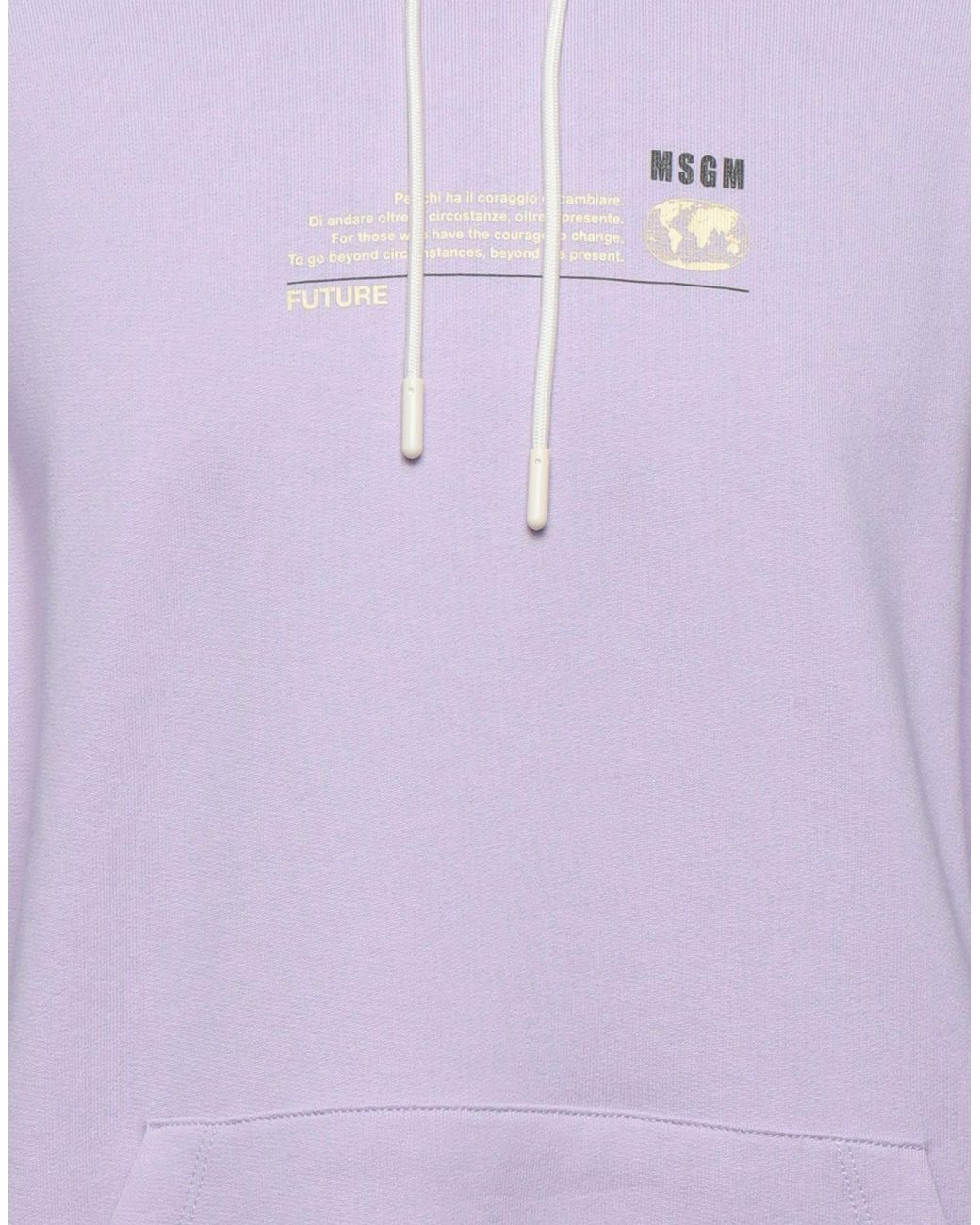 MSGM Purple Sweatshirt for men