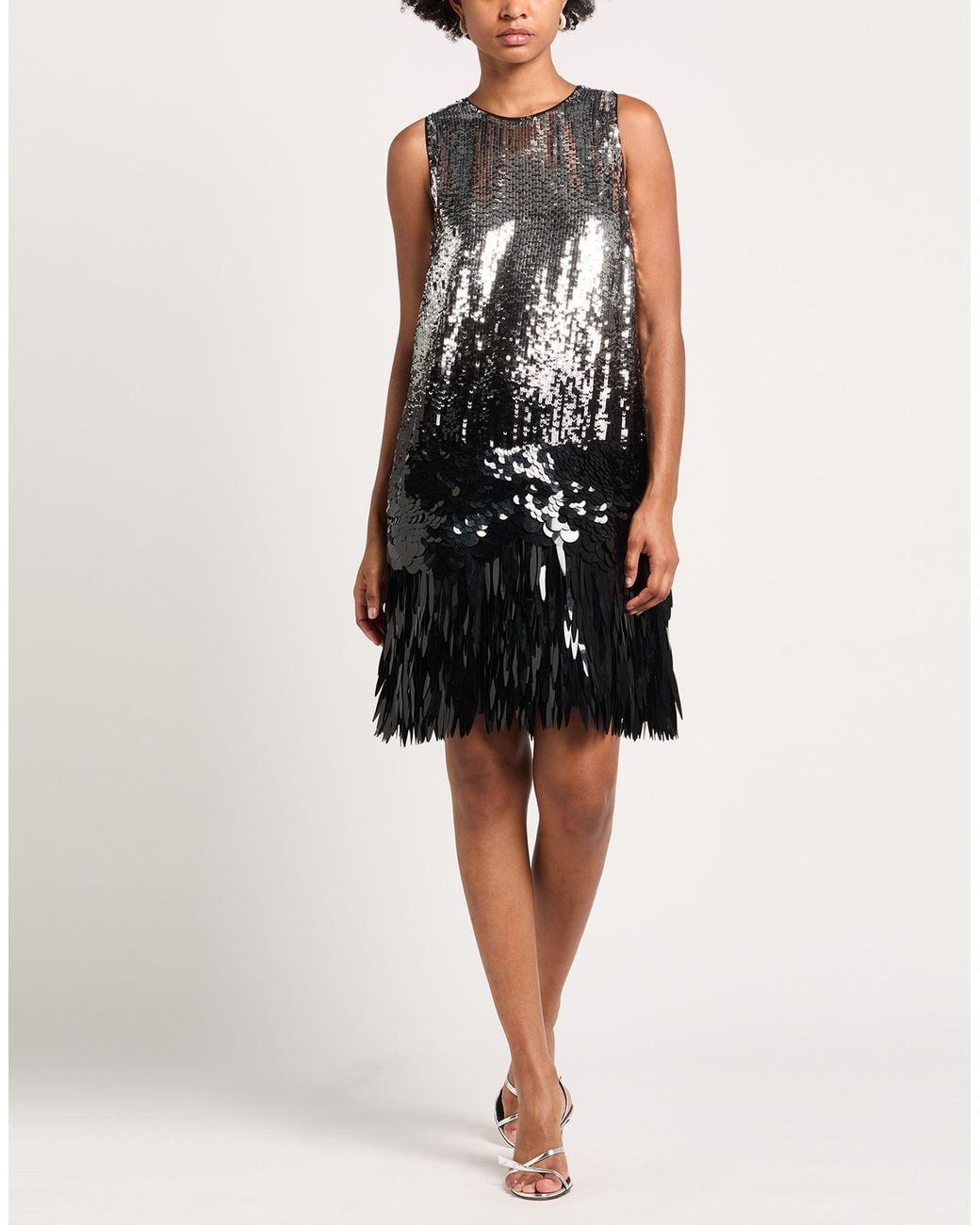 Max Mara Black Mini Dress Polyester