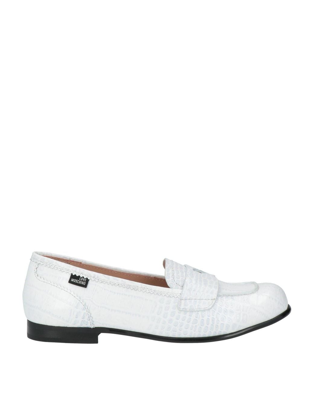 Love Moschino White Loafers Leather
