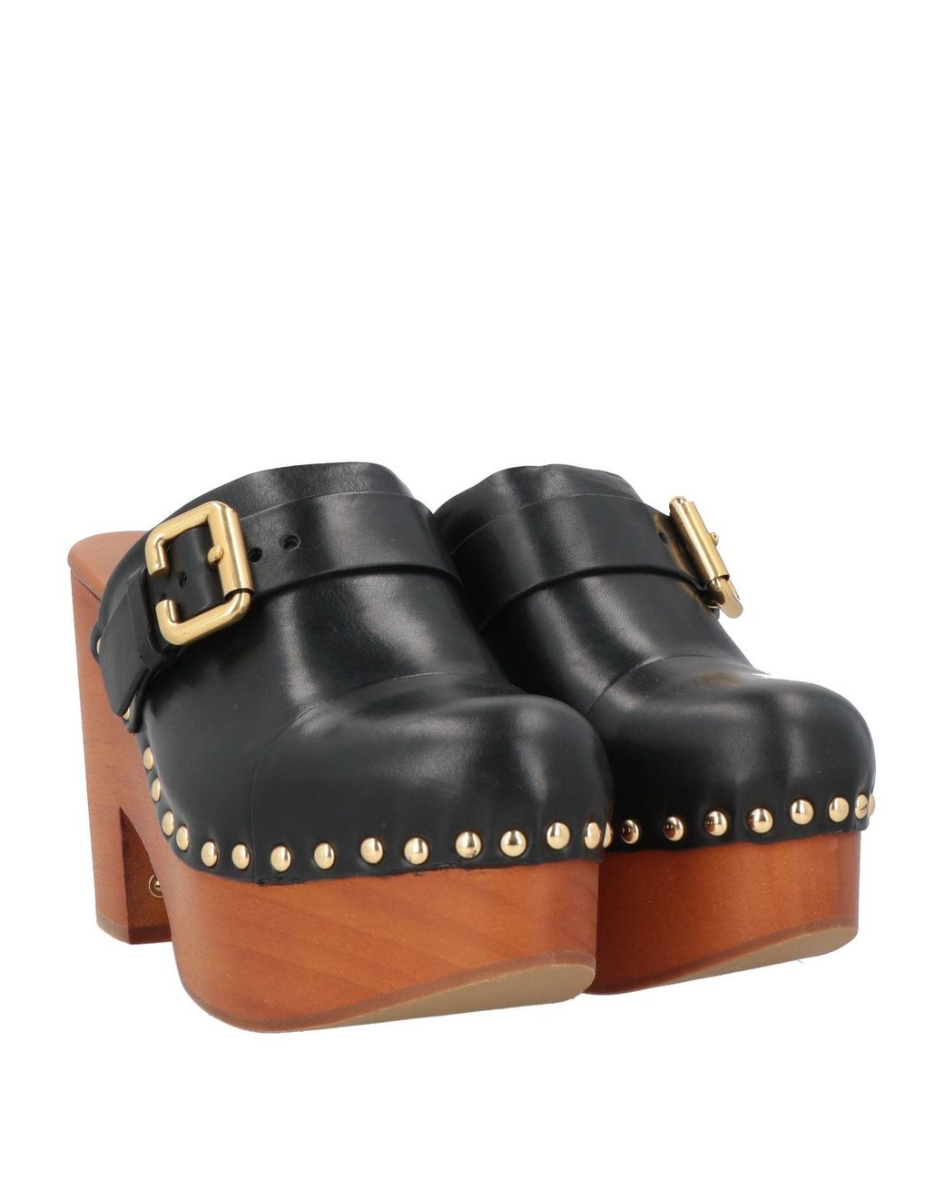 Chloé Multicolor Jeannette Clog Mit Keilabsatz
