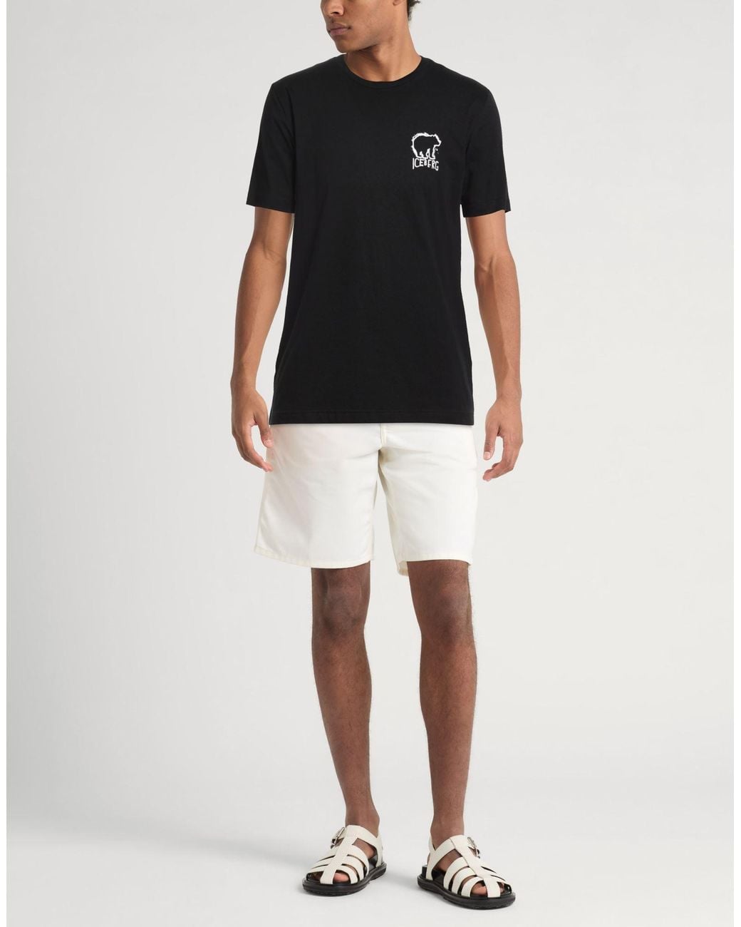 Iceberg Black T-Shirts for men