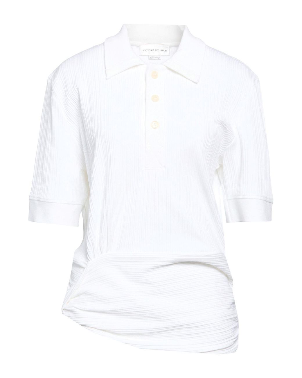 Victoria Beckham White Polo Shirt