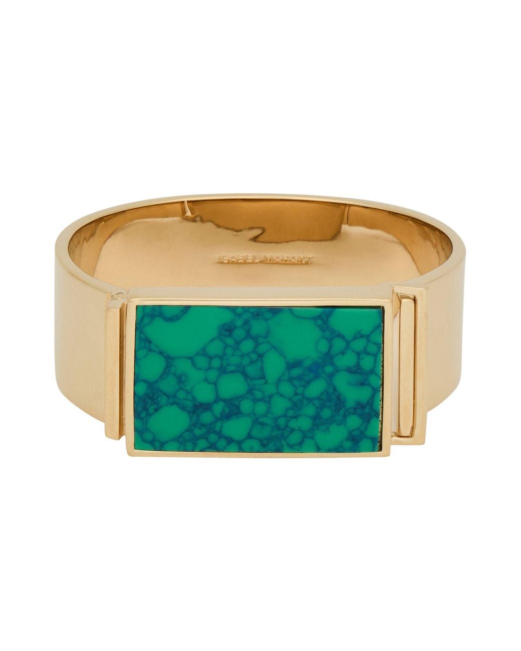 Isabel Marant Green Emerald Bracelet Brass, Stone