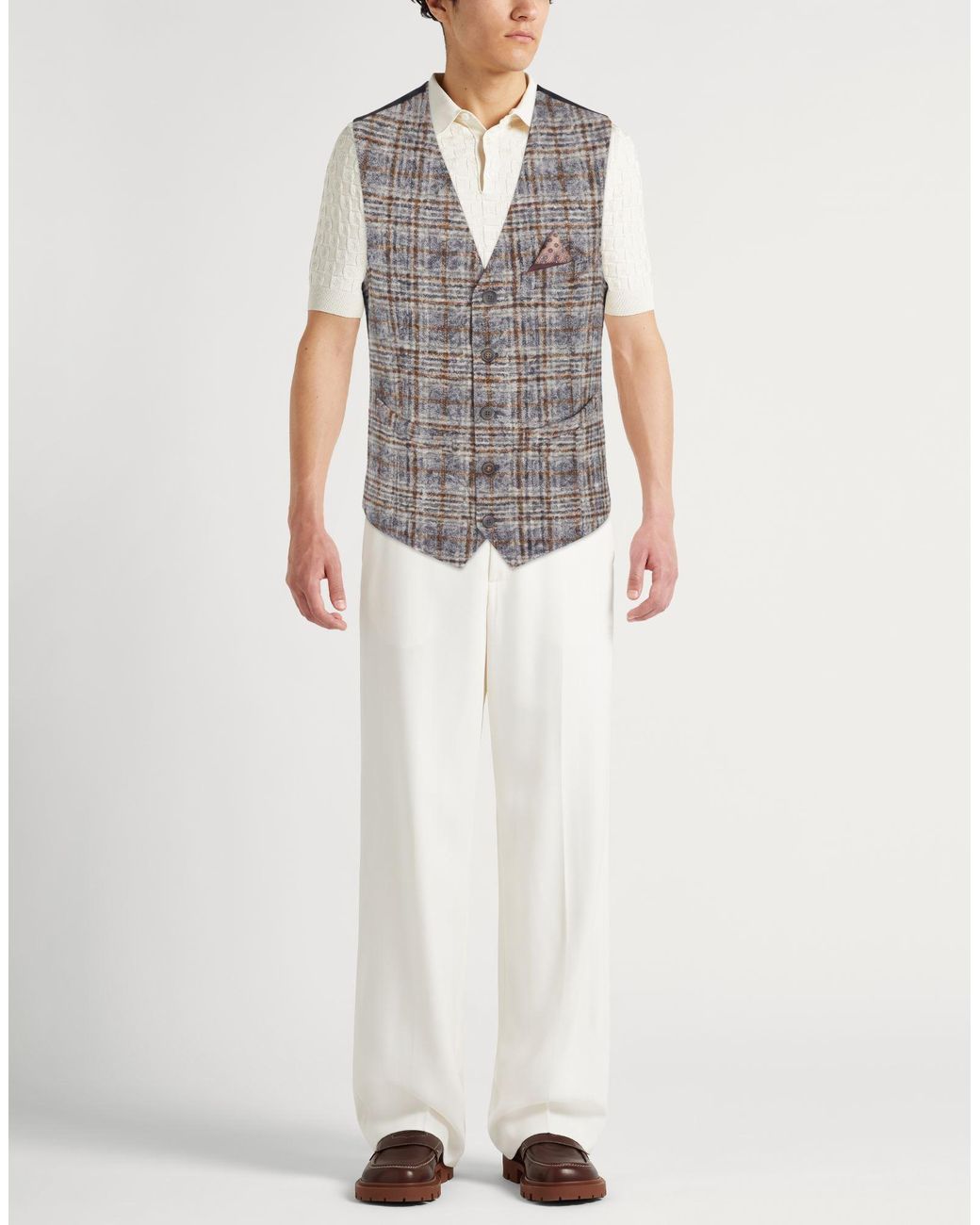 Bob Gray Tailored Vest Virgin Wool, Cotton, Polyester for men