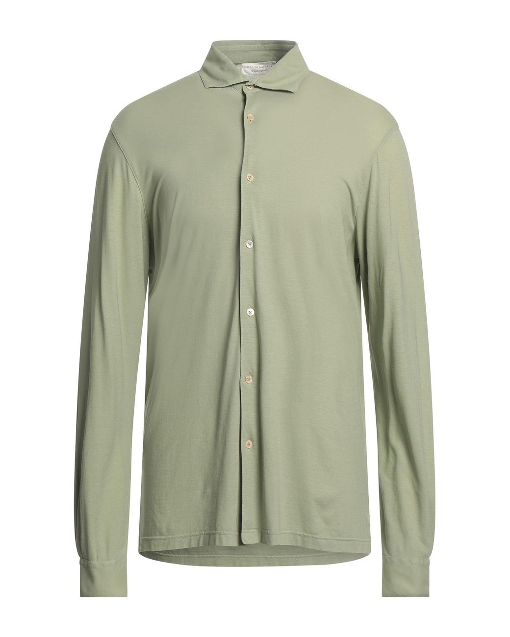 FILIPPO DE LAURENTIIS Green Shirt for men