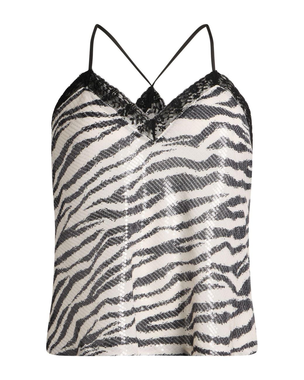 8pm Gray Top Polyester