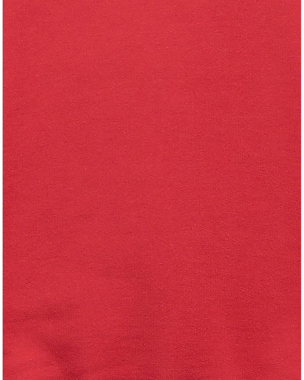 DSquared² Red Bold Maple Leaf Logo Sweatshirt for men