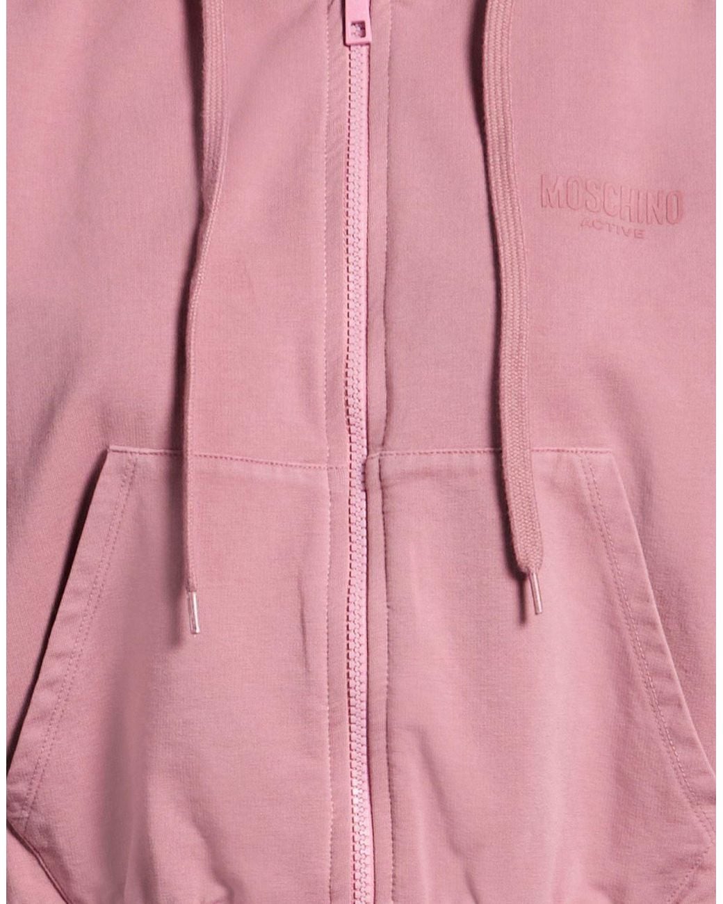 Moschino Pink Sweatshirt Cotton, Elastane