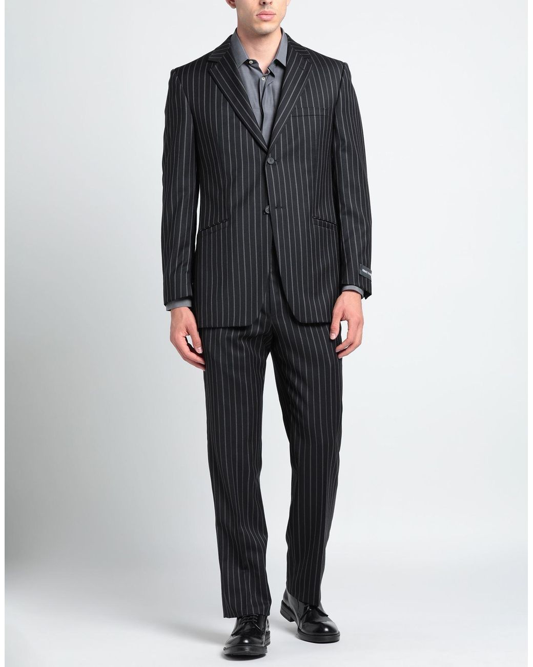 Versace Collection Black Jacquard Wool Single Breasted Suit M Versace  Collection | TLC