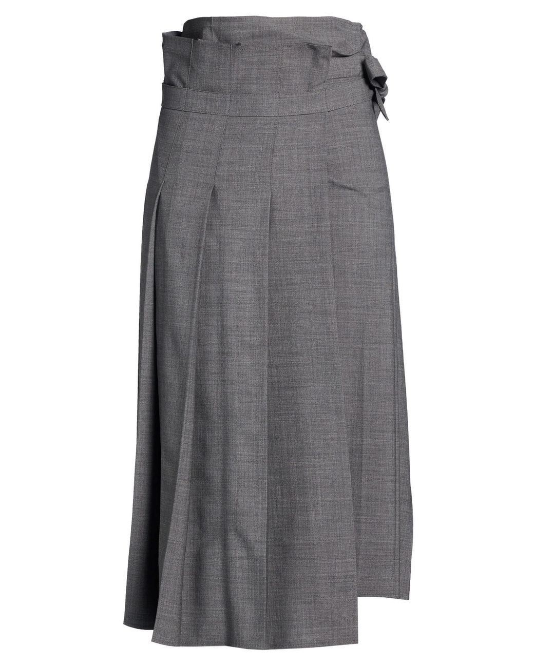 Fabiana Filippi Gray Midi Skirt