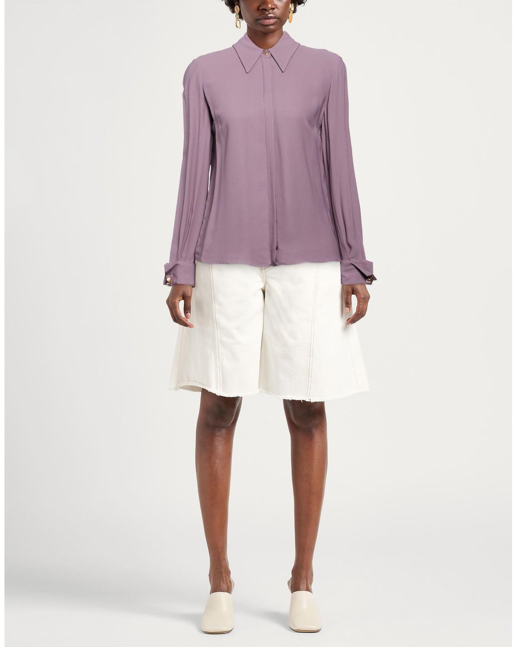 Elisabetta Franchi Purple Shirt Viscose