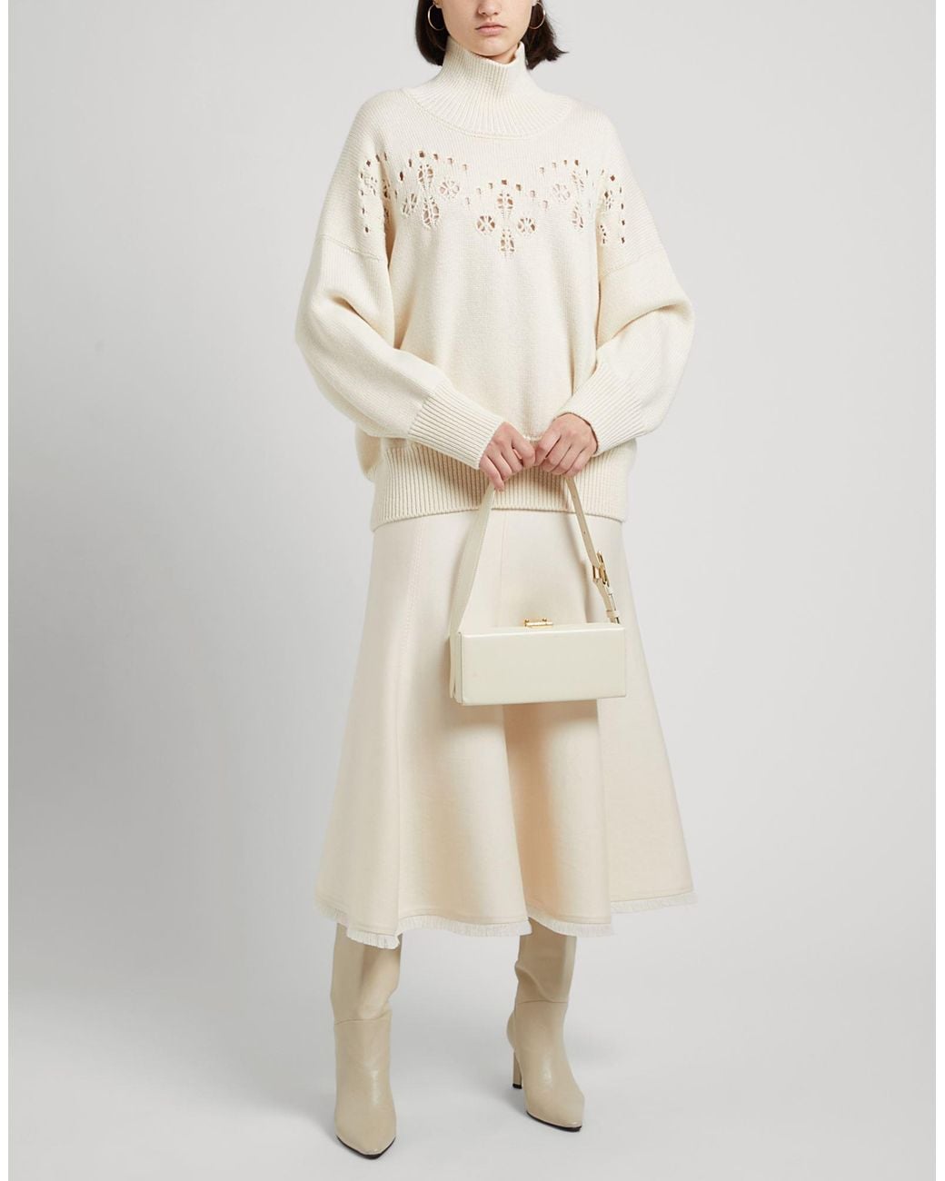 Chloé White Turtleneck