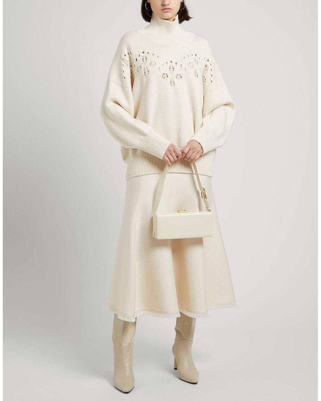 Chloé White Turtleneck