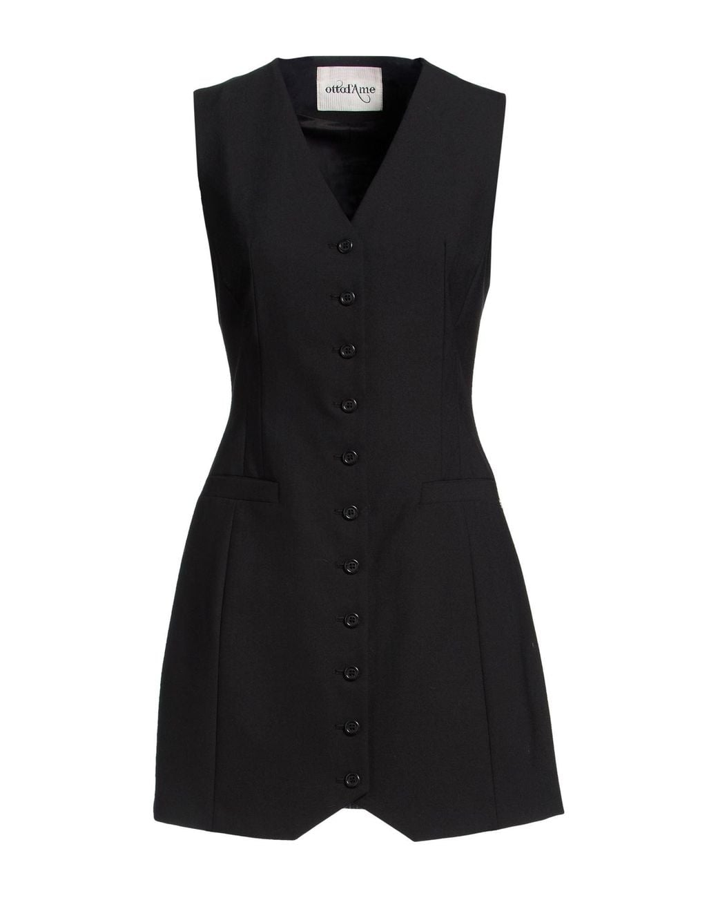 Ottod'Ame Black Mini Dress